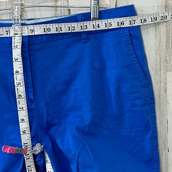 British Khaki Royal Blue Shorts Size 12 - Picture 5 of 12